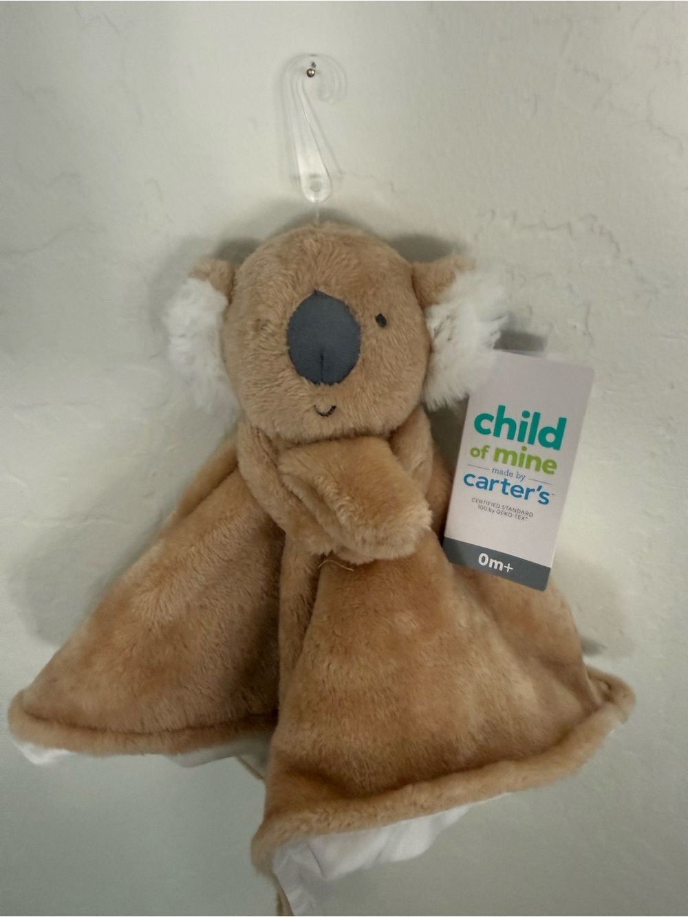 Carter's Child of Mine Tan Koala Lovey Plush Security Blanket